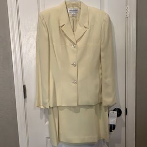 NEW Rena Rowen Light Yellow Suit Jacket Dress 10 Great for Easter & Summer!